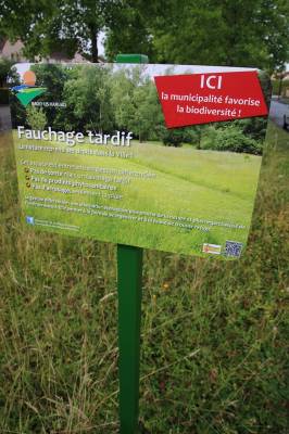 Panneau Fauchage tardif