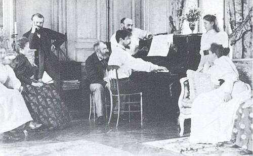 Claude Debussy au piano chez les Chausson