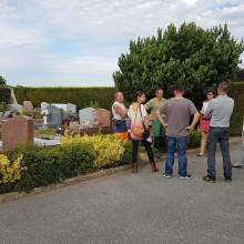 Visite du cimetière de l'Orme au Berger par le PNR