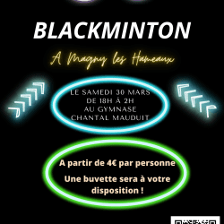 Affiche Blackminton 2